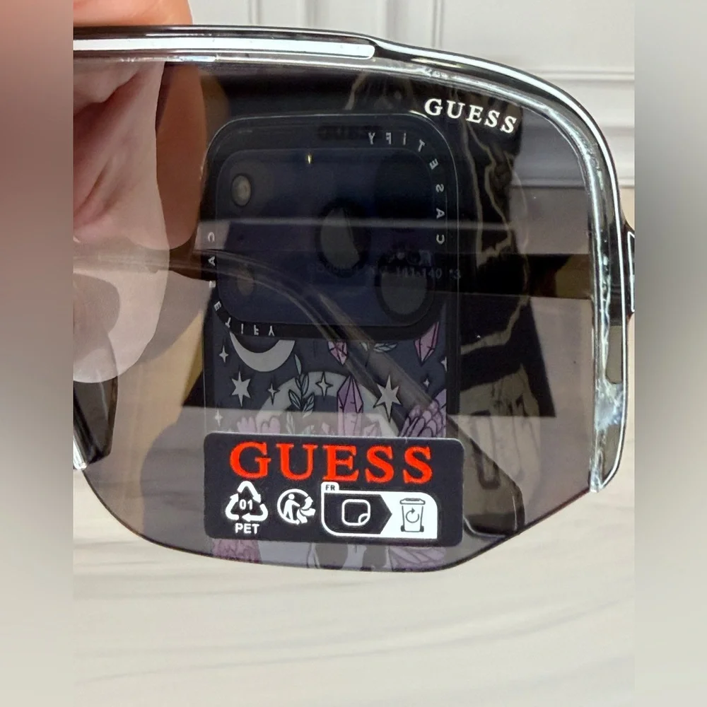 Guess Men’s Smoke/Black Shield Sunglasses | New